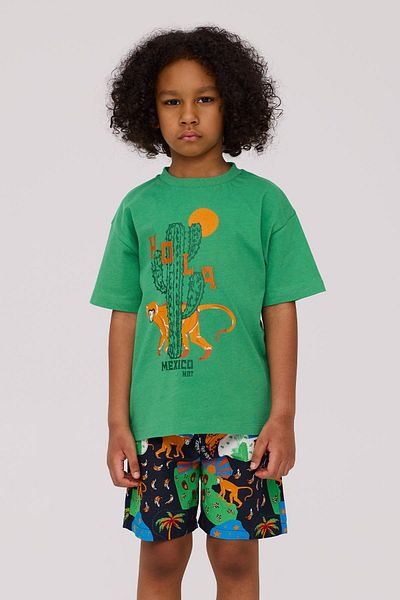 Nebbati Boy's Green Tshirt
