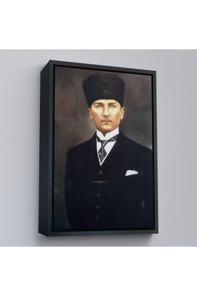 Harita Sepeti Slika portreta Ataturka u crnom okviru, Mustafa Kemal Ataturk, ...