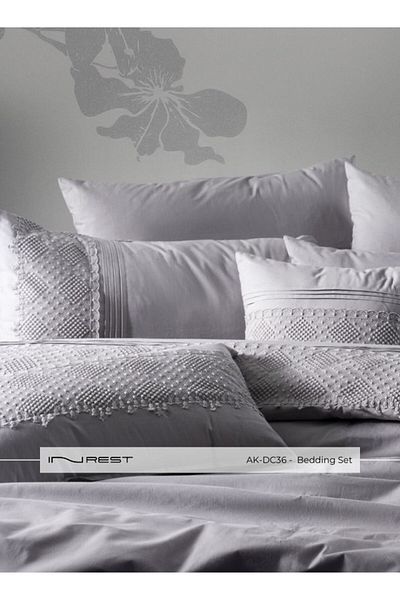INREST طقم غطاء لحاف كولومبين (بدون حشو) قطن 100% مقاس مفرد 160×230 سم - 5 قطع
