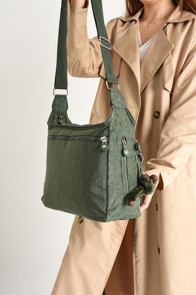 Çanta Trend Ultra-Light Waterproof Multi-Pocket Shoulder Bag Green (Model: 571-5D)