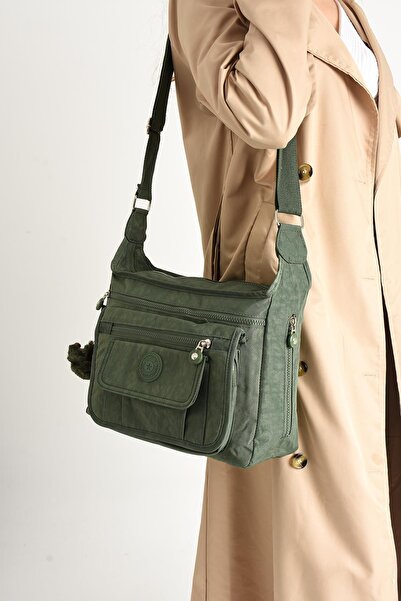 Çanta Trend Ultra-Light Waterproof Multi-Pocket Shoulder Bag Green (Model: 571-5D)