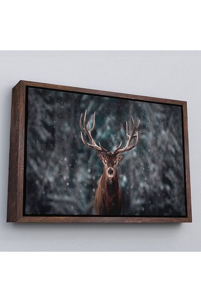 Harita Sepeti Pictură decorativă pe pânză de cerb cu cadru alb