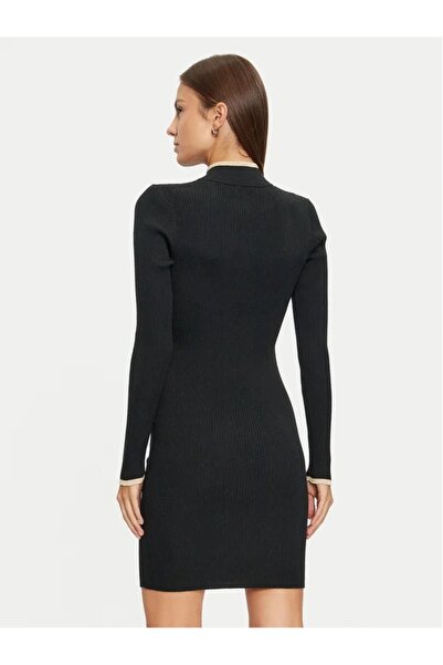 Tommy Hilfiger Dámské černé úpletové šaty Tommy Jeans