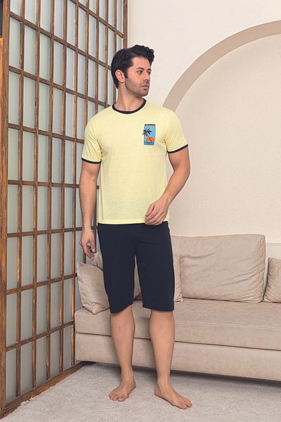 Ayans Pijama Combed cotton (single jersey) Capri Pajama Set