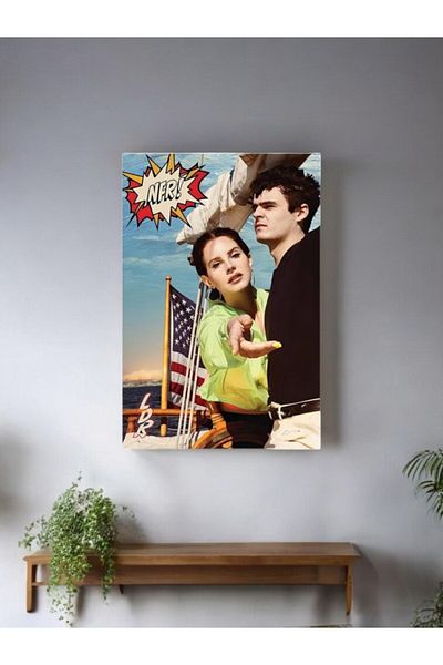 Major Selection Tablou din lemn Lana Del Rey 20 x 30 cm Model 3