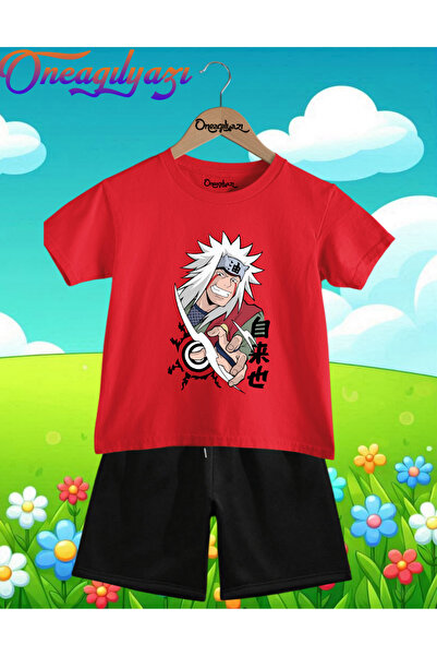 oneagılyazı Anime Štampano Oversize kroj Dječje šortseve T-shirt setovi