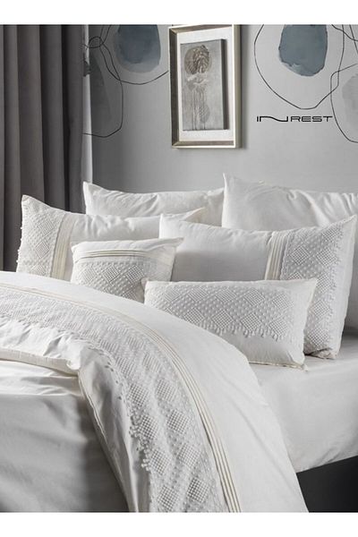 INREST طقم غطاء لحاف فردي من كالا ليلي (بدون حشوة) قطن 100% مقاس فردي 160×230 سم - 5 قطع