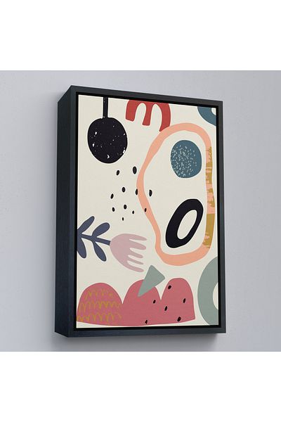 Harita Sepeti Tablou de culori abstracte cu cadru auriu