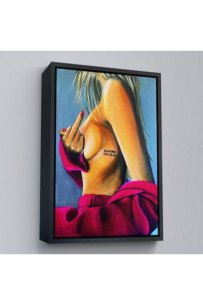 Harita Sepeti Χρυσό πλαίσιο Μην κάνετε κακά Πάρτε το Shit Yazan Sexi Γυναικεία ζωγραφική τοίχων
