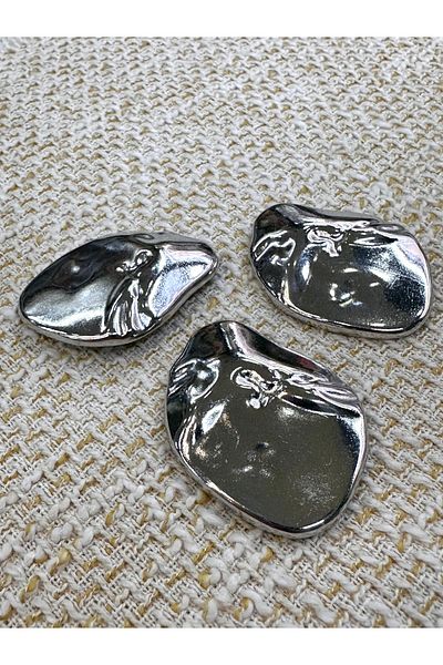 ODDA TASARIM ATÖLYESİ Extra Large Set of 3 Buttons with Pattern on Top (4.3cm)