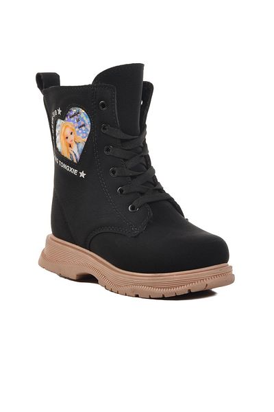 WALKWAY Leonis P Black-Salmon Kids Boots