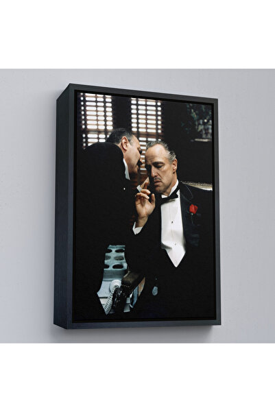 Harita Sepeti Slika na platnu "Kum" sa crnim okvirom, slika na platnu sa film...