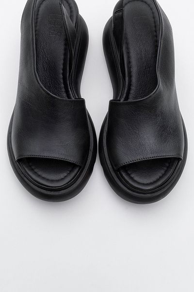 LuviShoes AGUSTO Sandale de damă din piele naturală cu toc cu pană