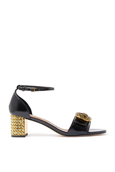 Kurt Geiger Stone Thick Heeled Sandals Offering Timeless Elegance