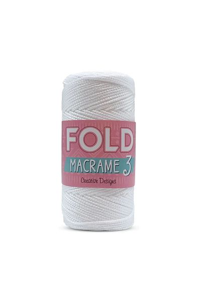 FOLD Μακραμέ Νήμα Νο:3 - Πολυεστέρας 1 Mm - 100 γρ 115 Μ Σούπλα Σχοινί Τσάντας