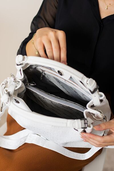 Just Polo حقيبة كتف نسائية كبيرة الحجم مكونة من 4 أقسام مناسبة للاستخدام اليومي 4067 حقيبة كتف خضراء 2802