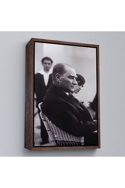 Harita Sepeti Pictură Mustafa Kemal Atatürk într-un Iskembe cu cadru alb