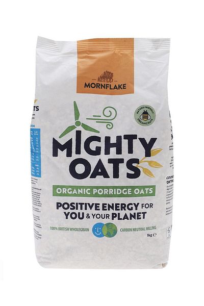Mornflake Mighty Oats Organic Porridge Bag 1Kg