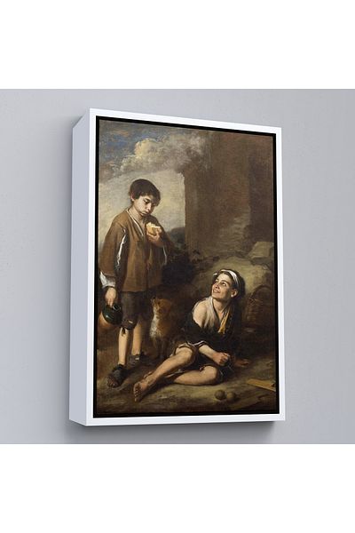 Harita Sepeti Ζωγραφική προσκλητηρίου του παιχνιδιού Argolla του Bartolomé Esteban Murillo με λευκό πλαίσιο