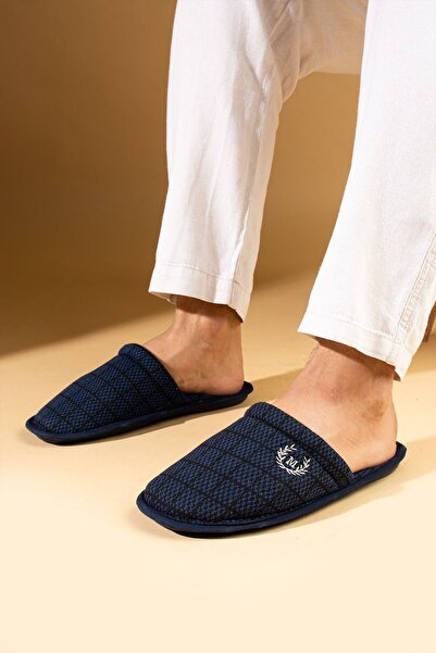 Pembe Potin Ανδρικές παντόφλες επισκεπτών Navy Blue - Σχέδιο Γαμπρού Πακέτο Προίκας