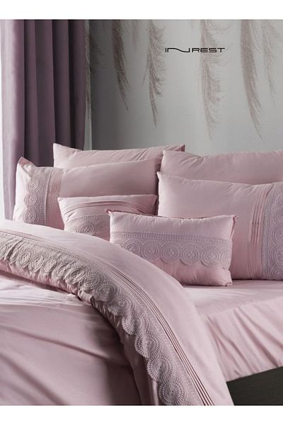 INREST Lowry Single Duvet Cover Set (Without Filling) Cotton 100% Single Size 160x230 cm - 5 Pcs