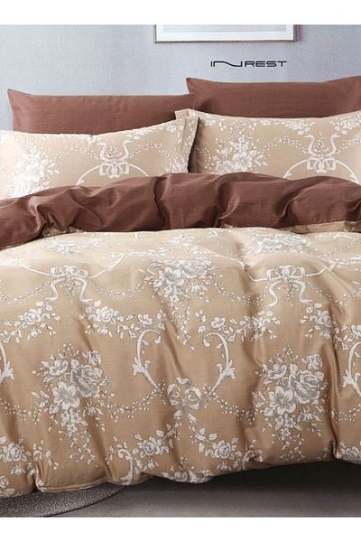 INREST طقم غطاء لحاف فردي من تومتون (بدون حشوة) قطن 100% مقاس فردي 160×230 سم - 3 قطع