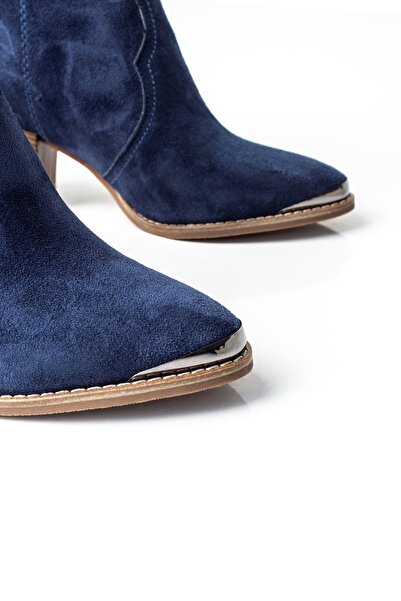 Lal Shoes & Bags Brush Kadın Kovboy Kısa Bot-s.lacivert
