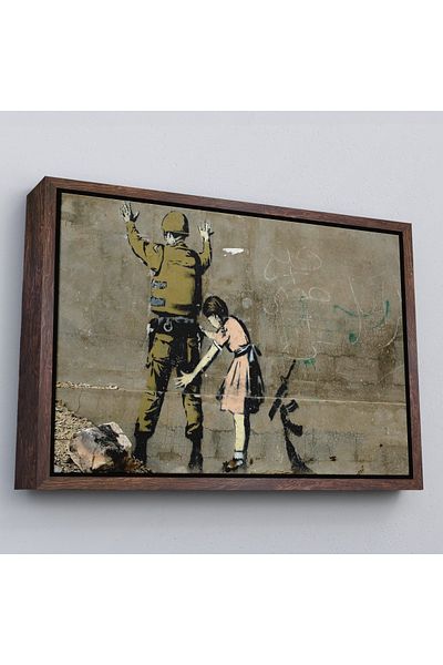 Harita Sepeti Tablou pe pânză, opera militară a lui Bansky, „Caută fetiță”