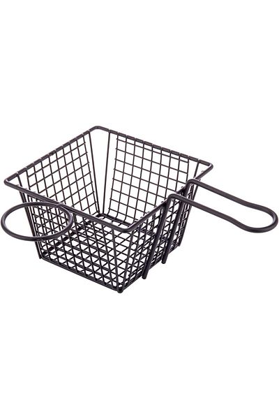 AKDC Fries Basket Black L(18CM) XW(22CM) XH(8CM) black