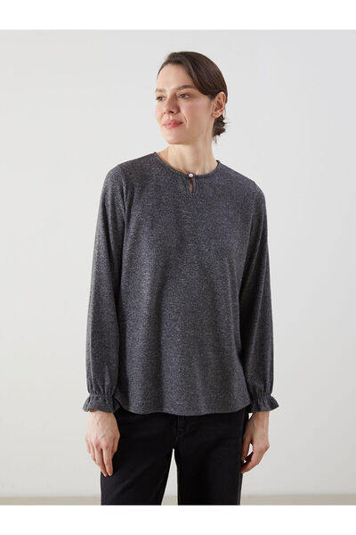 LC Waikiki بلوزة نسائية برقبة دائرية من LCW Grace