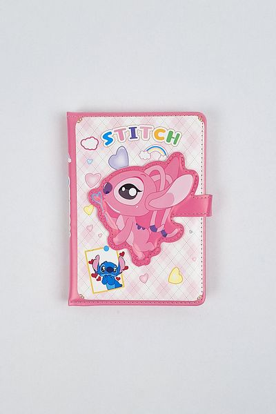 Bold Grup Σημειωματάριο με θέμα Stitch με μαγνήτη και προσαρμοσμένο κάλυμμα - Μέγεθος A5 - 160 σελίδες