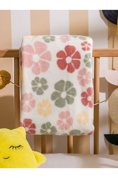 LC Waikiki Flower Printed Baby Blanket