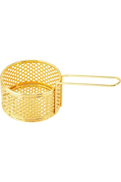 AKDC Fries Basket 9Cm X 9Cm X 5Cm Gold