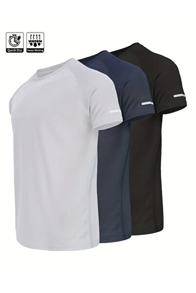 Karatopak Αθλητικό μπλουζάκι αθλητικής τεχνικής απόδοσης 3 συσκευασιών με δυν...