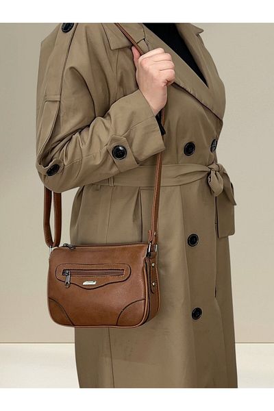 MOTTO Soft Leather Multi-Compartment Women's Bag