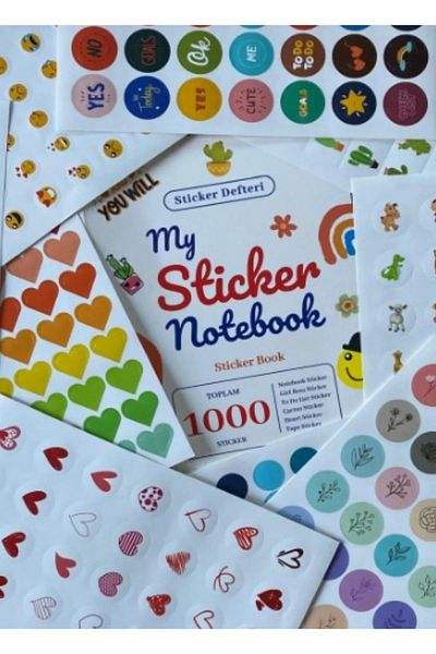 Akıllı Adam Yayınları 1000 Sticker Notebook