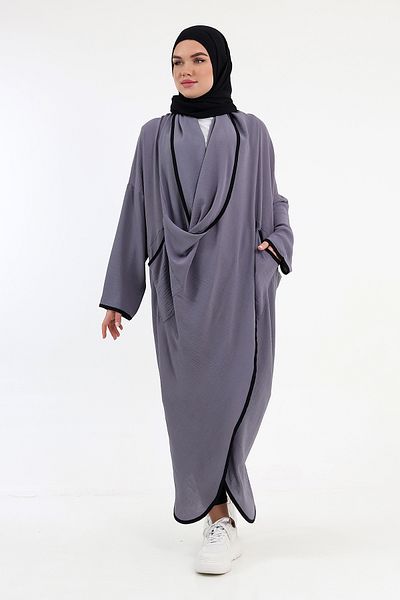 Berel Moda Gray Fenomen Cross Tunic