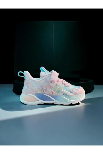 pepino Girl's Disney Figured Lighted Rubber Sole Orthopedic Daily Shoes