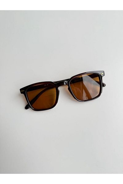 HMG Aksesuar Sepra Square Brown Unisex Sunglasses