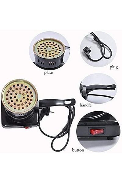 AKDC Portable Electric Charcoal Barbeque Starter: Coil stove burner with electromagnetic induction.