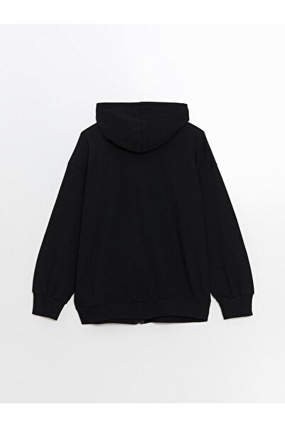 LC Waikiki LCW Kids Kapüşonlu Kız Çocuk Fermuarlı Sweatshirt