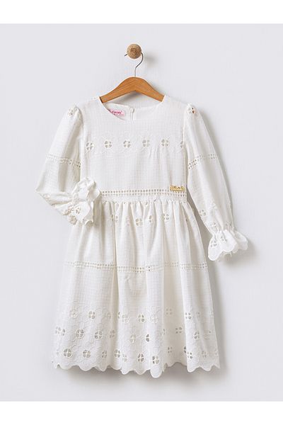 Tivido ROCHIE DE FATA TEXTURATA DE BUMBAC FLORE