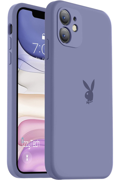 izzytech حامي كاميرا آيفون 11، شعار بلاي بوي، سطح داخلي مخملي، غطاء واقٍ ضد ا...