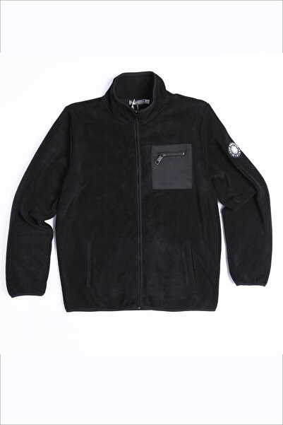 Lee Cooper Ανδρικό Φούτερ με ψηλός λαιμός Hector Μαύρο