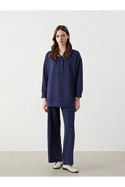 LC Waikiki LCW Beli Lastikli Geniş Paça Kadın Eşofman Altı