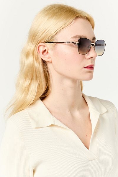 Guess Women GU7884 Butterfly Sunglasses, Black