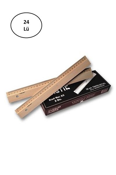 just cheap store 24 Pieces Stars 30 Cm Wooden Ruler