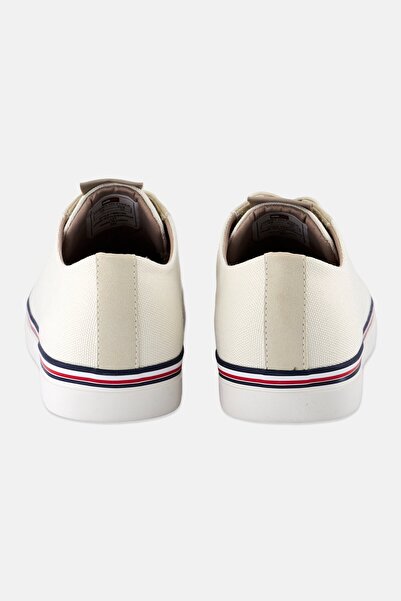 Tommy Hilfiger Men Medium Lace Up Casual Shoes, Ivory