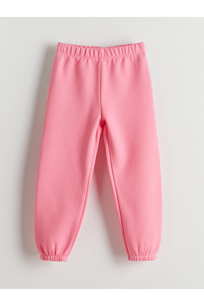 LC Waikiki Gri Beli Lastikli Kız Çocuk Jogger Eşofman Alt 2'li