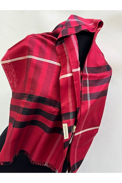 NURMAHREM Shawl Plaid Silk Shawl Trending Product